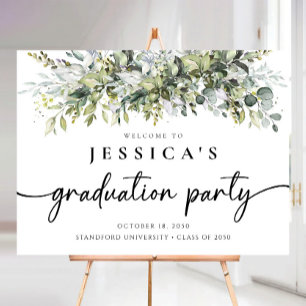 Greenery Graduation Party Foam Boards