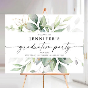 Greenery Graduation Party Foam Boards