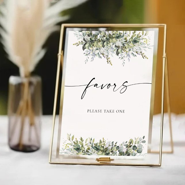 Greenery Herbal Favors Sign (Creator Uploaded)