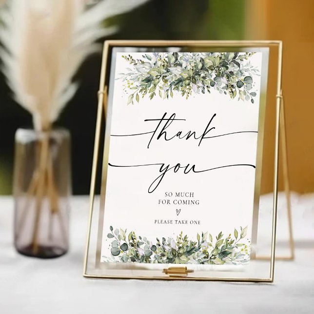 Greenery Herbal Thank You Sign (Creator Uploaded)