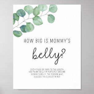 Greenery - How big is mommy's belly game poster
