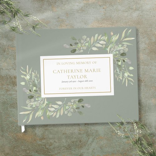 Greenery In Loving Memory Memorial Funeral