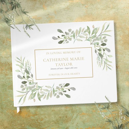 Greenery In Loving Memory Memorial Funeral