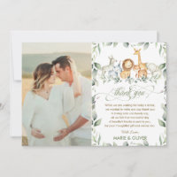 Greenery Jungle Animals Baby Shower Birthday Photo