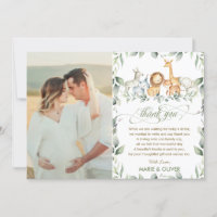 Greenery Jungle Animals Baby Shower Birthday Photo