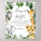 Greenery Jungle Safari Animals Diaper Raffle Sign