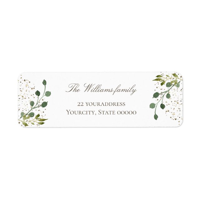 greenery label (Front)