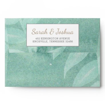 Greenery Laurel Wedding Envelope