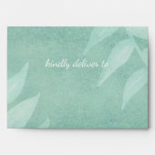 Greenery Laurel Wedding Envelope (Front)