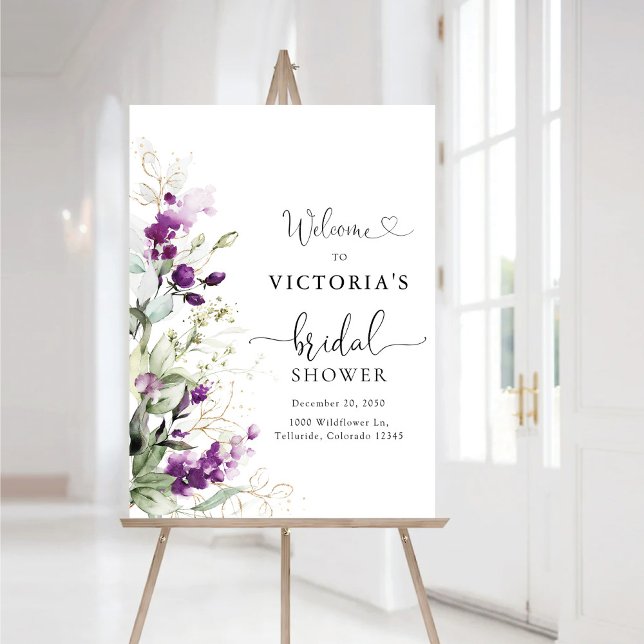 Greenery Lavender Bridal Shower Foam Boards (Creator Uploaded)