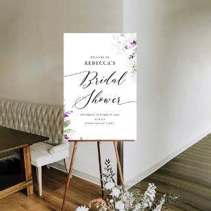 Greenery Lavender Bridal Shower Foam Boards