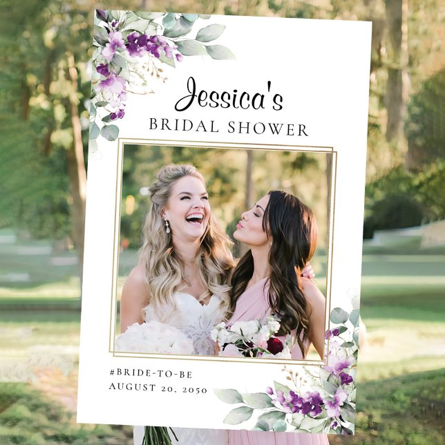 Greenery Lavender Bridal Shower Photo Prop Foam Board (Creator Uploaded)