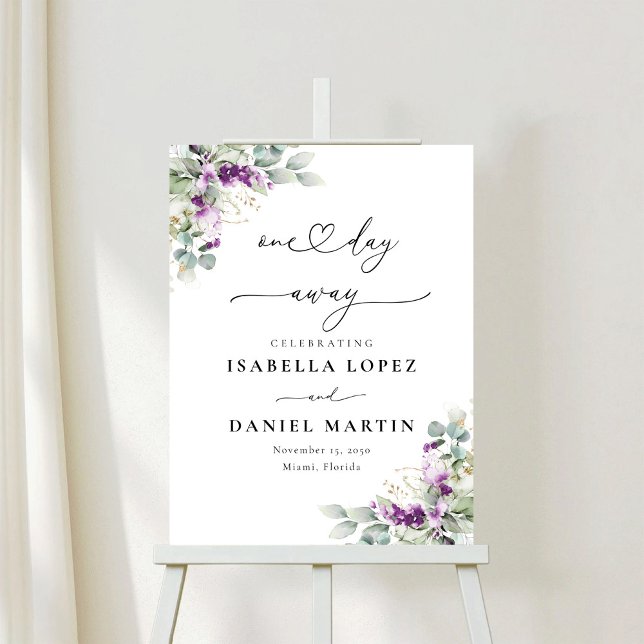 Greenery Lavender Rehearsal Dinner Foam Board (Creator Uploaded)