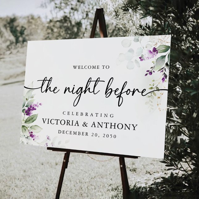 Greenery Lavender The Night Before Foam Boards (Creator Uploaded)