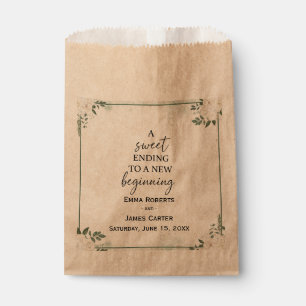 Greenery Leaf Wedding Favor Boxes Favor Bag