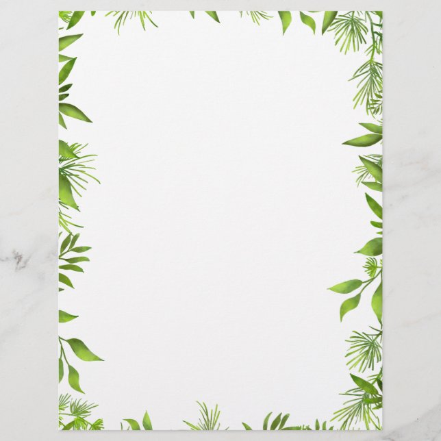 Greenery | Leaf | Wedding Stationary (Front)