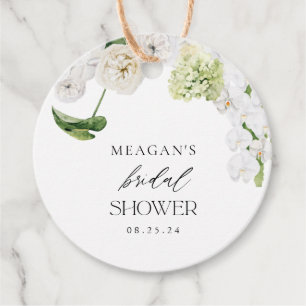 Greenery Love In Bloom Bridal Shower Favor Tags
