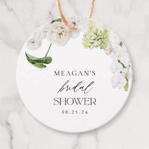 Greenery Love In Bloom Bridal Shower Favor Tags