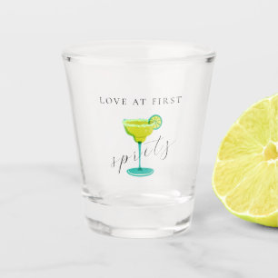 Greenery Margarita Lime Bridal Shower Shooters Shot Glass