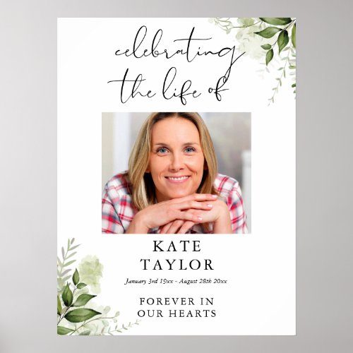 Greenery Memorial Celebration Of Life Photo