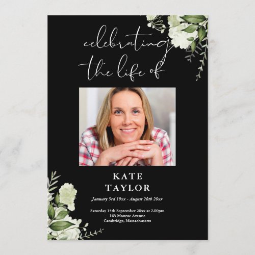 Greenery Memorial Funeral Order Of Service 