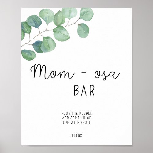 Greenery mom_osa bar  Mim_osa bar Poster