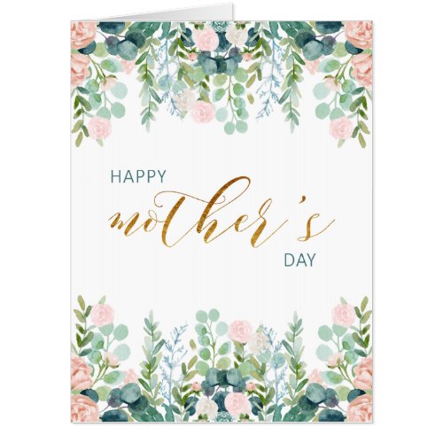 Greenery Mothers Day Greeting Card