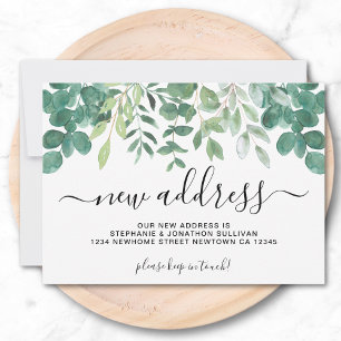 Greenery New Address Moving Announcement