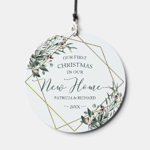 Greenery Our First Christmas In Our New Home Wind Chime