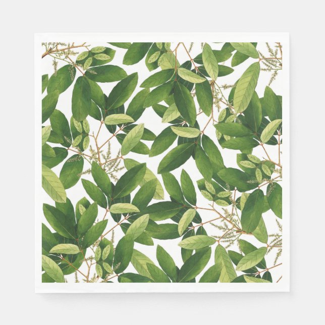 Greenery Paper Napkins (Front)