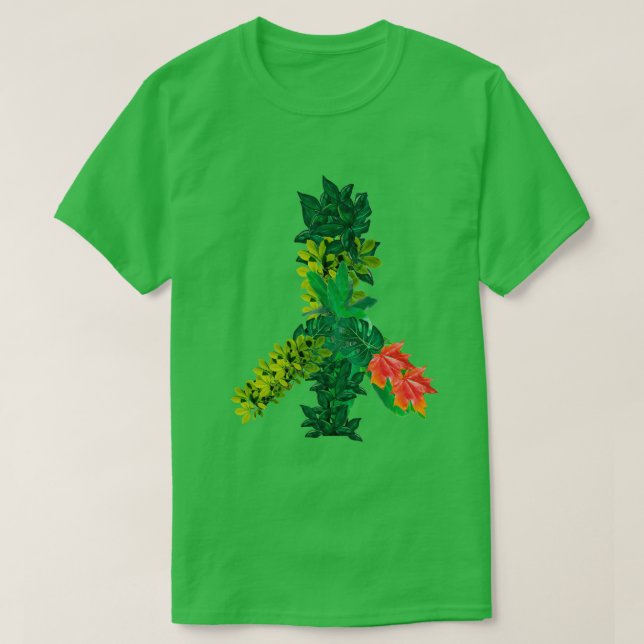 Greenery Peace Sign T-Shirt (Design Front)