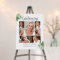 Greenery Photo Collage Funeral Welcome Sign 