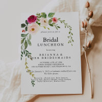 Greenery Pink Blush Bridesmaids Luncheon Shower