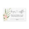 greenery pink girl baby shower diaper raffle cards