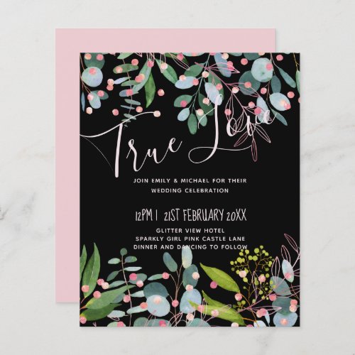 Greenery Pink Modern Wedding