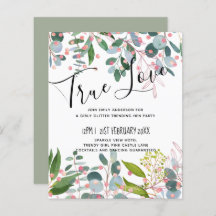 Greenery Pink Modern Wedding