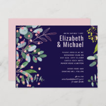 Greenery Pink Modern Wedding