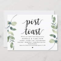 Greenery, Post Toast Wedding Party