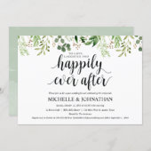 Greenery Post Wedding Brunch Invitation Card (Front/Back)