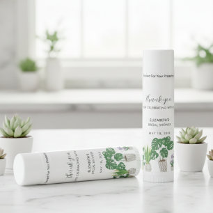 Greenery Potted Plants Bridal Shower Modern Botani Lip Balm