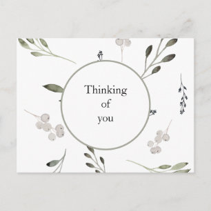 Greenery Praying for You Postcard