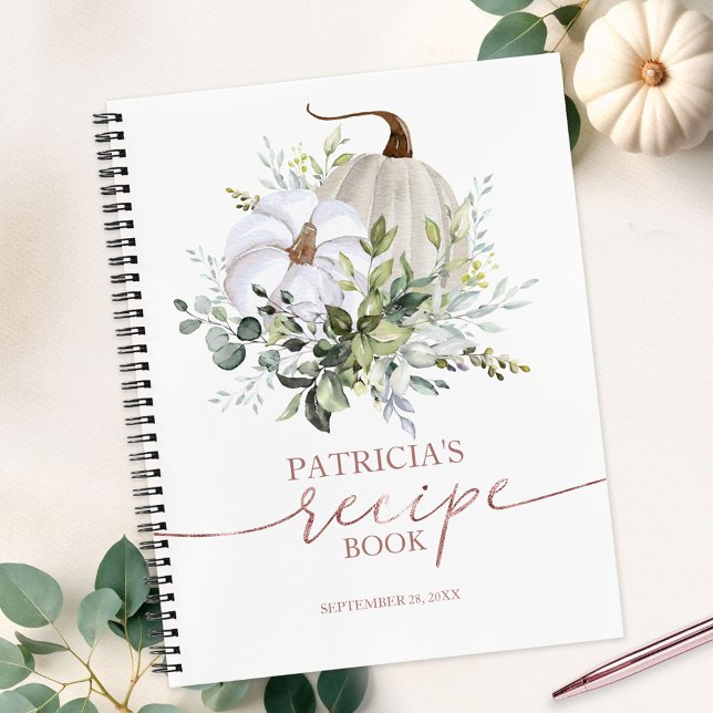 Greenery Pumpkin Fall Bridal Shower Recipe Book (Creator Uploaded)