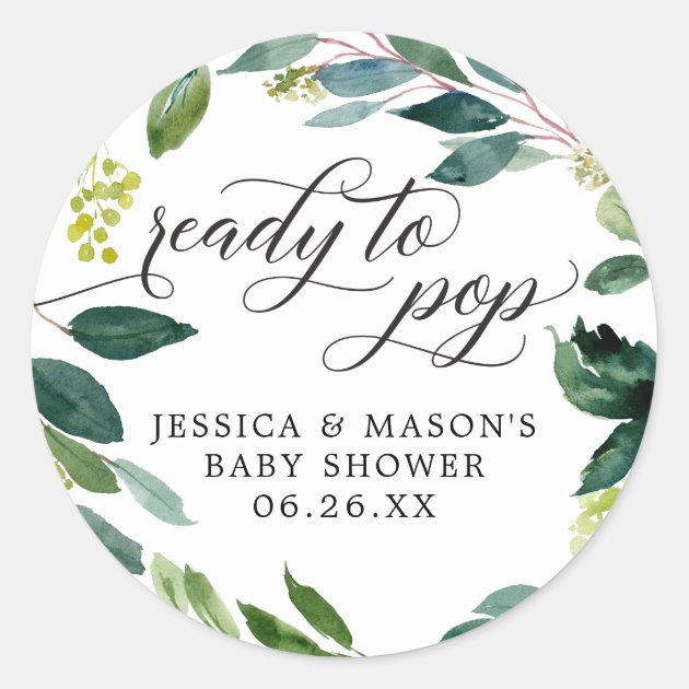 Baby Shower or Wedding Favor Stickers F16:7 Tea of Coffee Favor Stickers Greenery Favor Stickers The Perfect Blend Stickers