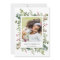 Greenery Red Berries Holiday Photo Card