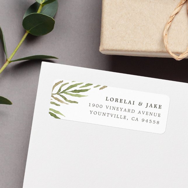 Greenery Return Address Label (Creator Uploaded)