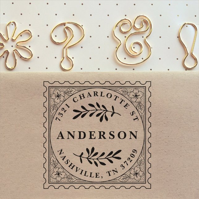 Greenery Return Address Stamp (Creator Uploaded)