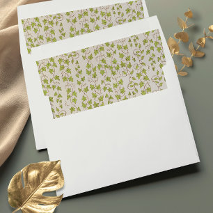 Greenery Royal Victorian Nuptial Envelope Liner