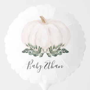 Greenery Rustic Little Pumpkin Baby Shower  Balloon