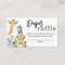  Greenery Safari Jungle Animals Diaper Raffle Card