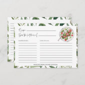 Greenery Salads Kitchen Bridal Shower Recipe Cards (Front/Back)
